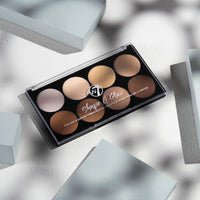 W7 Lift & Sculpt, Shape & Glow Set - 2Pcs Set - Cream Contour & Powder Contour Palette Duo