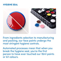 Snazaroo Classic Face and Body Paint for Kids and Adults, Pale Yellow Colour, Water Based, Easily Washable, Non-Toxic, Makeup, Body Painting for Parties, for Ages 3+