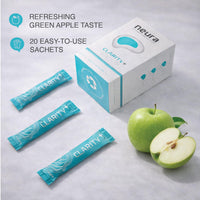Neura Natural Cognitive Fuels Neura Clarity+ Lion’s Mane Nootropic Drink – Brain Focus & Mental Clarity – Green Apple Flavour – 20 Sachets