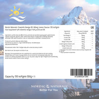 Nordic Naturals Complete Omega-D3, 565mg Omega 3 Fish Oil Omega 3 Supplements with Omega 6, Omega 9 and Vitamin D3, High Dose, Lemon Flavour, 120 Softgels, Soy Free, Gluten Free