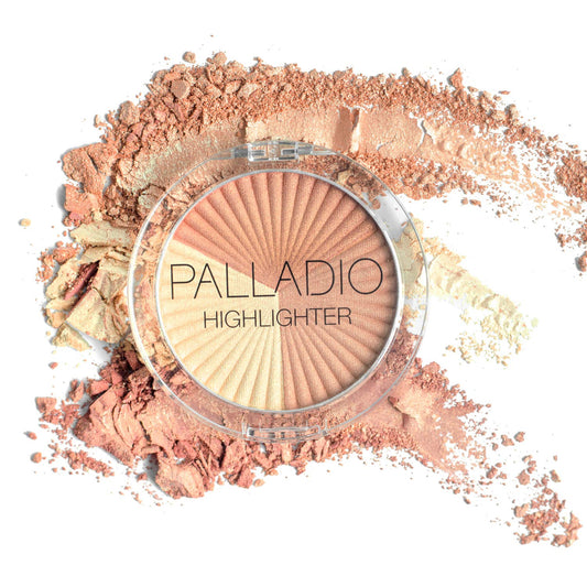 Palladio Sunkissed Highlighter, Creamy Soft Makeup Powder, Radiant Shades, Sculpts and Defines Facial Glow, Highlights, Achieves a Luminous Natural Glow, Long Lasting (Soulmate)