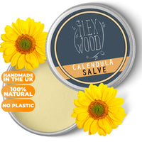 The Ilex Wood - All-Natural Skin Balm - Calendula Salve - soothes rashes, itching, dry skin, eczema, cruelty free, plastic free, handmade in the UK - 100ml