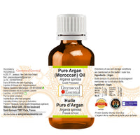 Greenwood Essential Pure Argan (Moroccan) Oil (Argania spinosa) Cold Pressed (Pack of Two) 100ml X 2 (6.76 oz)