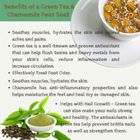 Escenti Cool Feet Soothing Foot Soak with Green Tea & Chamomile and Escenti Softening Foot Lotion 150ml | Foot Softener Set for Dry Skin | Helps Relax Tired Muscles