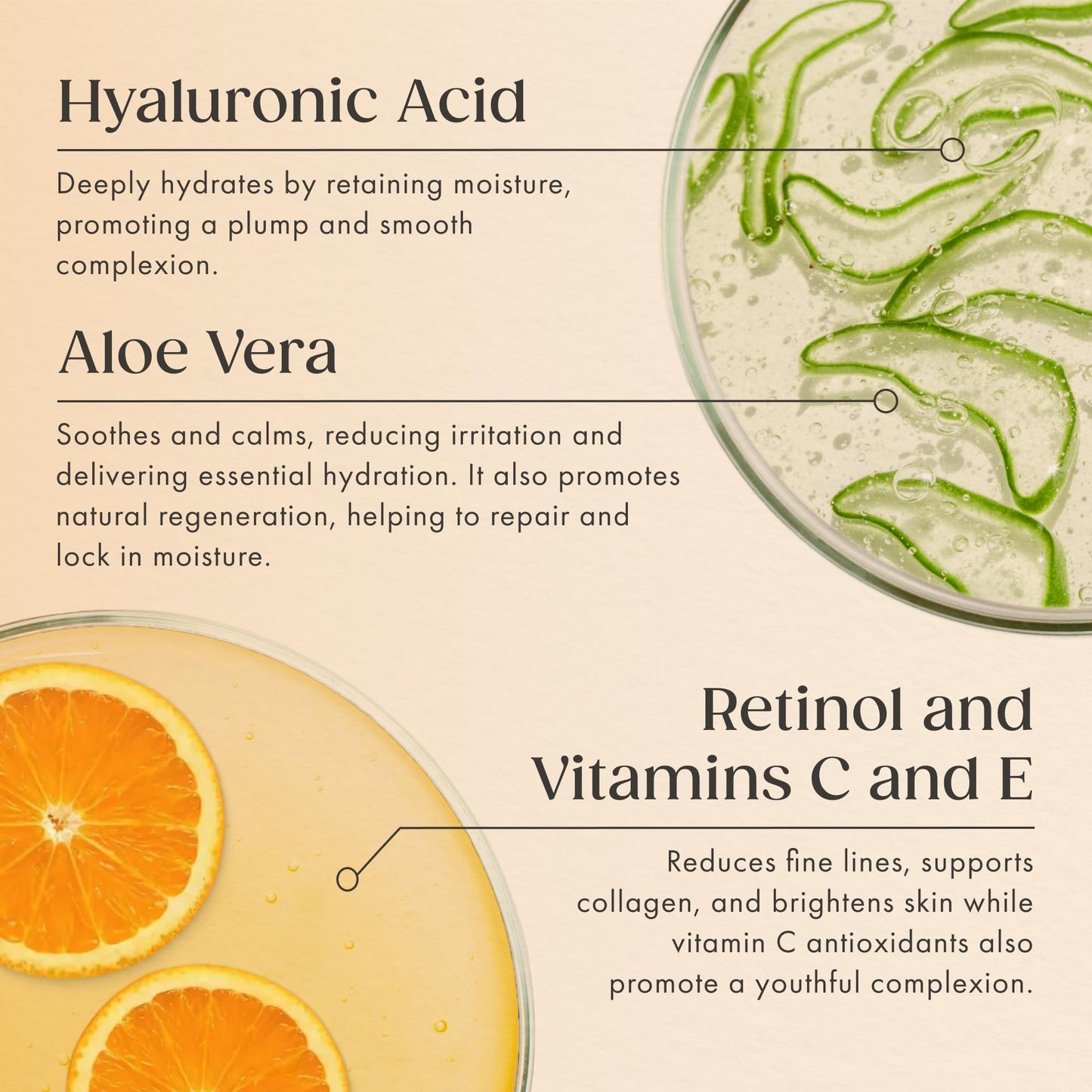 Satin Naturel Vitamin C Serum 100 ml – Anti-Age Face Serum with Retinol, Hyaluronic Acid & Organic Aloe Vera – For Dark Spots & Wrinkles – For Radiant Skin – Vegan & Natural Cosmetics