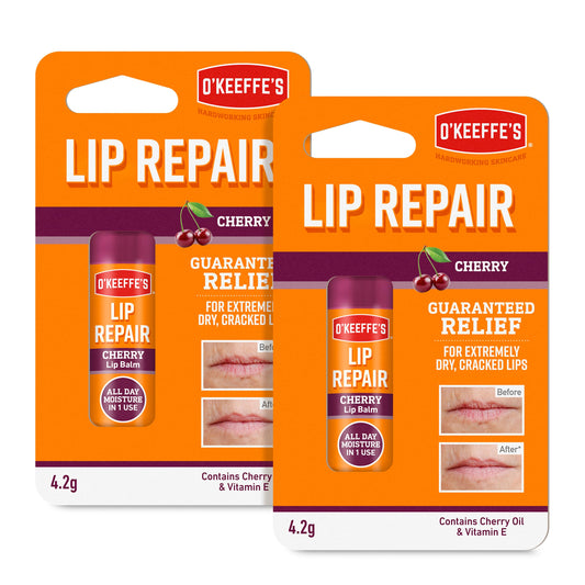 O'Keeffe's Lip Repair Cherry Lip Balm 4.2g (2 Pack)