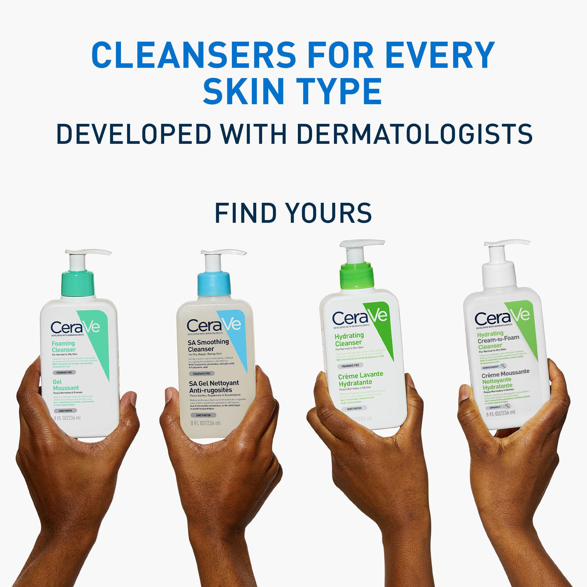 CeraVe Hydrating Foaming Oil Cleanser With 3 Essential Ceramides, Triglyceride, & Squalane, Oil-to-Foam Formula For Normal to Very Dry Skin, Face & Body Cleanser, Dermatologist Developed, 236ml