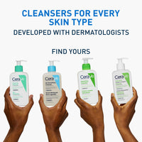 CeraVe Hydrating Foaming Oil Cleanser With 3 Essential Ceramides, Triglyceride, & Squalane, Oil-to-Foam Formula For Normal to Very Dry Skin, Face & Body Cleanser, Dermatologist Developed, 236ml