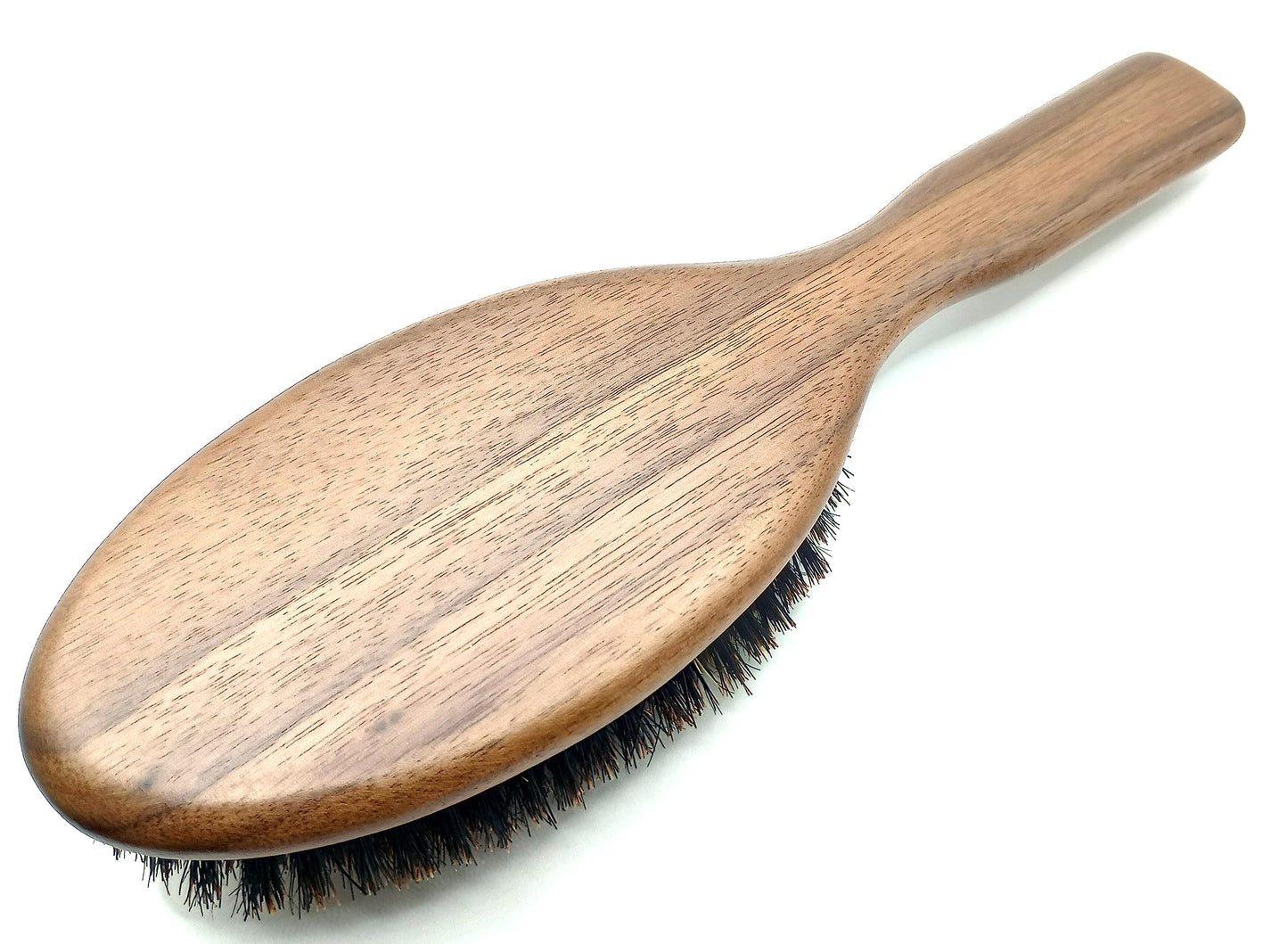 Flair Brush Pure Soft Boar Bristles Hair Brush - Walnut Handle Lightweight