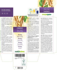 Ginseng (Panax Ginseng) Roots Alcohol-Free Mother Tincture Naturalma - Liquid Extract Drops 120 ml - Food Supplement - Vegan