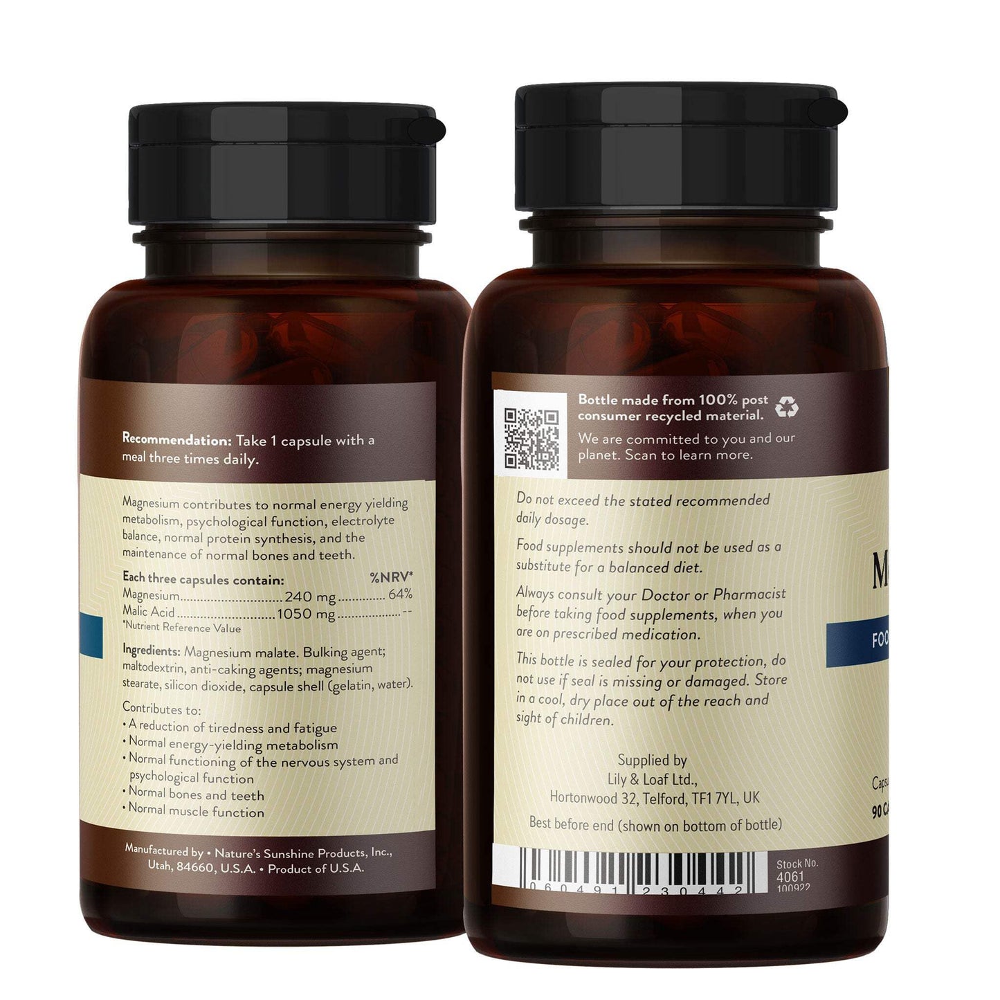 Nature's Sunshine Magnesium (80 mg magnesium, 350 mg malic acid)