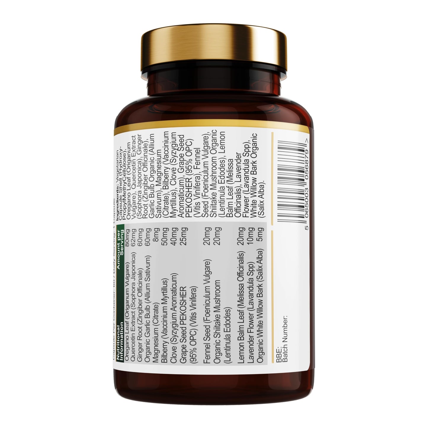 Royal Oak Health Digest Cleanse with 13 Active Ingredients - 60 Vegan Capsules, 2 Month Supply - UK Made