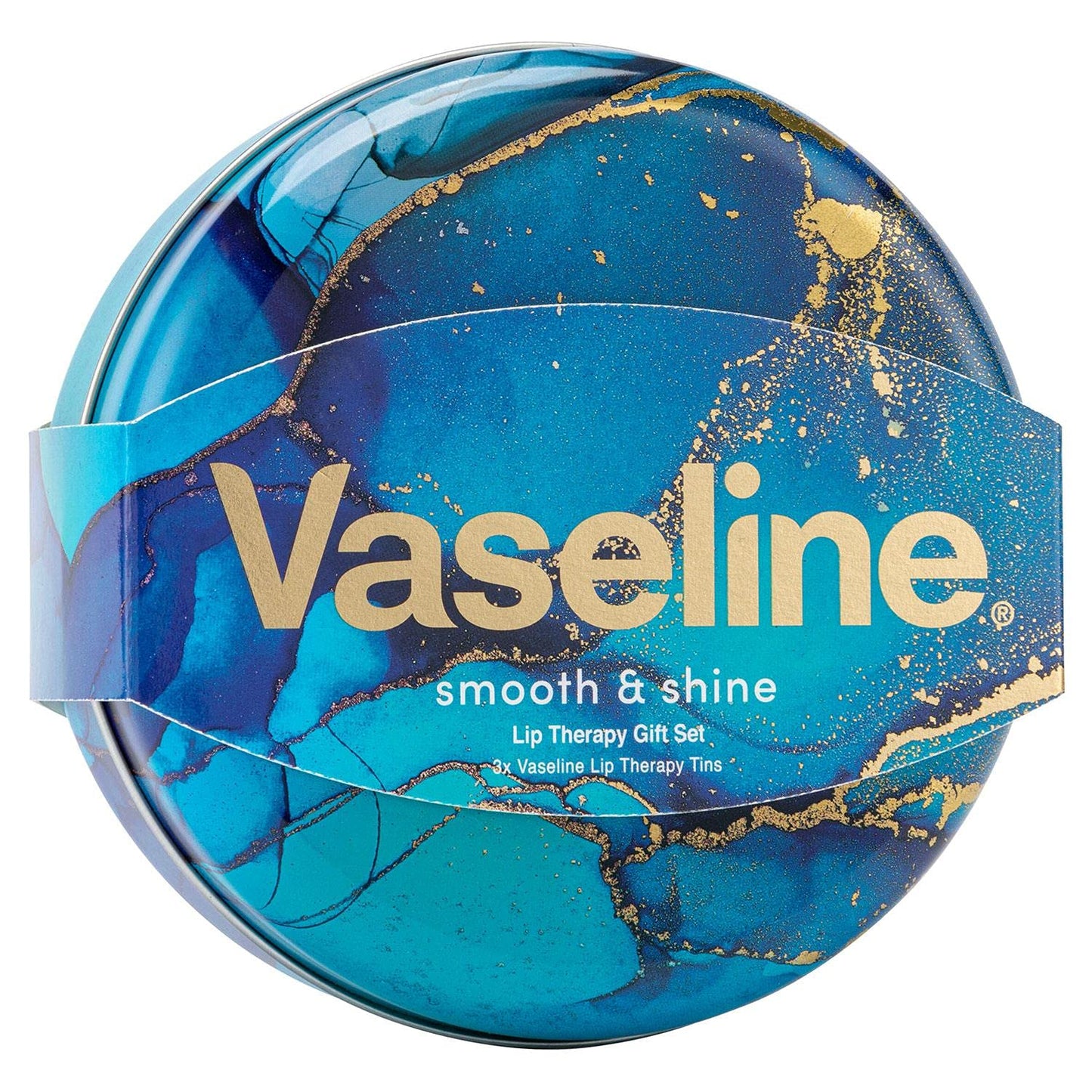 Vaseline Smooth and Shine Lip Therapy Tin Gift Set