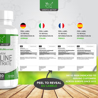 Mindful Matter MM Choline | 120 High Strength Vegan Choline-Supplement Capsules - 700mg Coline Bitartrate per Serving | Non-GMO, Gluten & Allergen Free | Manufactured in the UK