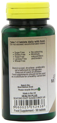 Health Plus MSM 1000mg Joint Health Supplement - 90 Tablets