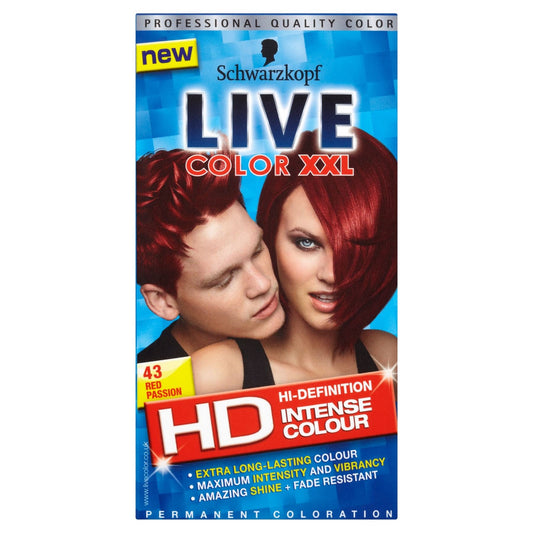 Schwarzkopf LIVE XXL 43 RED PASSION 1