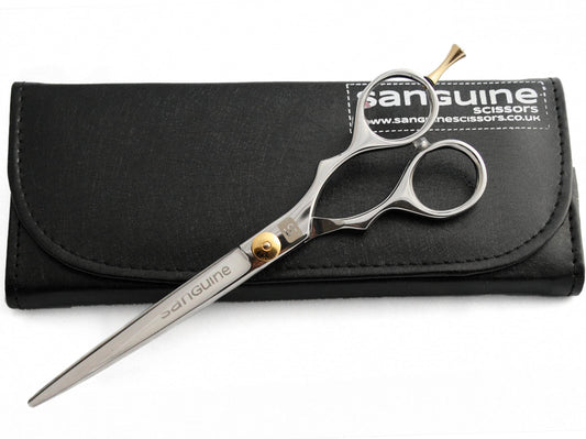 Sanguine Barber Scissors, Hair Cutting Scissors, Long Professional Hairdressing Scissors, 7 inch