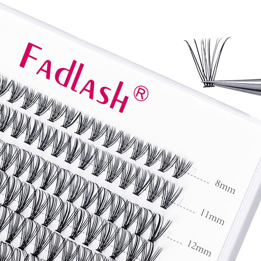FADLASH Lash20D 0.07mm D Curl 8-15mm Mixed Length Cluster Lashes DIY Eyelash Extensions