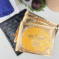 Revitale 24K Gold Face Mask (3 Pack) - Hydrating & Nourishing Sheet with Collagen and Natural Extracts for Radiant, Moisturised Skin
