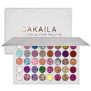 Bezavea 40-Color Eyeshadow Palette with Highly Pigmented Glitters and Shimmers for Day or Night Makeup Looks