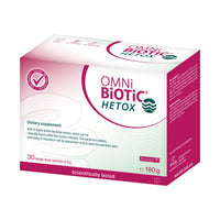 OMNi BiOTiC HETOX | 30 sachets (180g) | 9 Bacterial strains | 15 Billion Bacteria per Daily dose | Powder | Vegan | Glutenfree | Lactose-Free | for Daily use