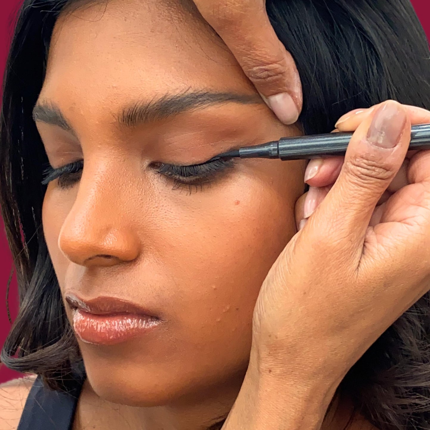 Ruby Hammer Precision Liquid Eyeliner | Pitch Black | Bold. Defining. Long-Wearing | Created by Award-Winning Makeup Artist Ruby Hammer MBE