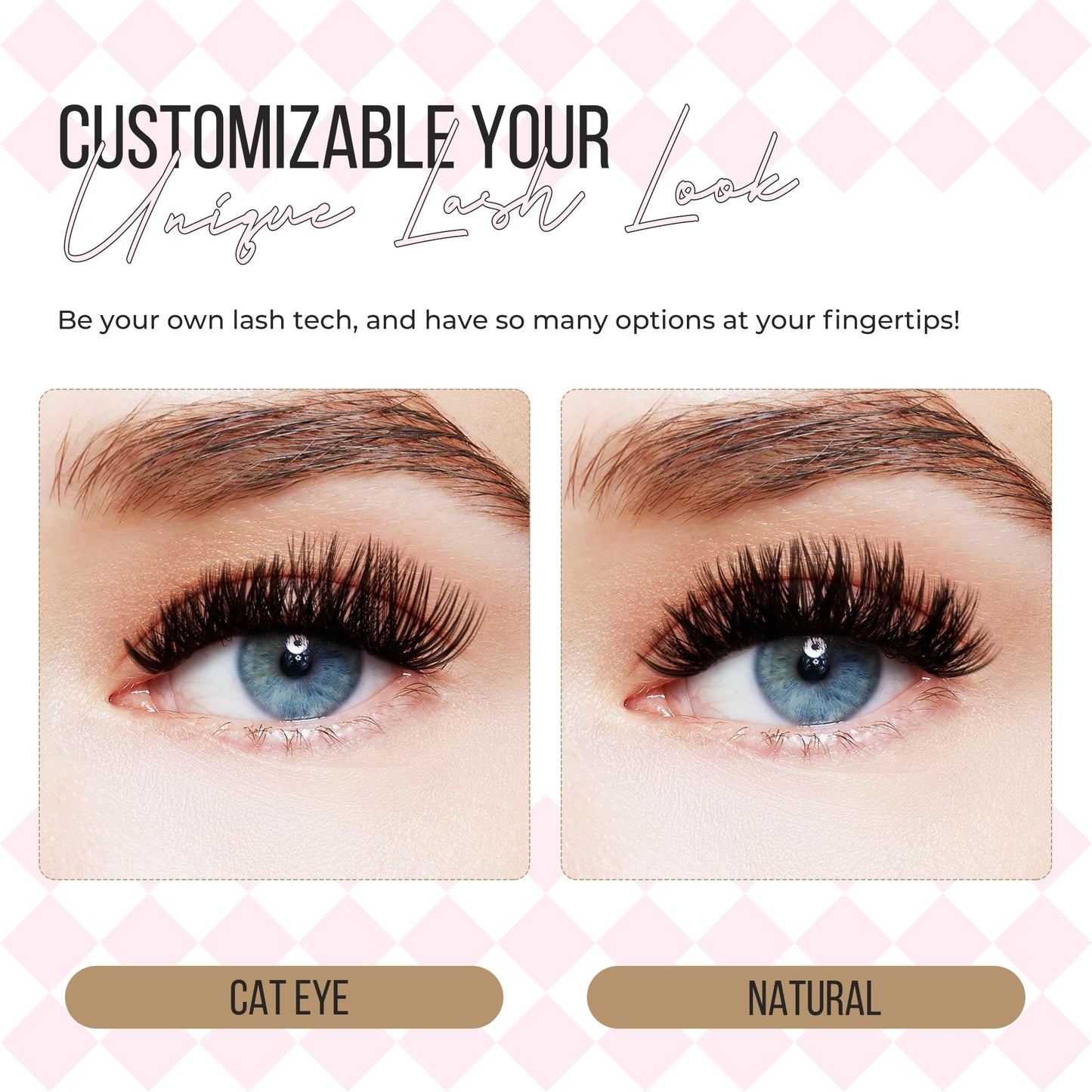 LASHVIEW Lash-Extension-Clusters 280pcs D Curl Lash Clusters Natural Look Cluster Lashes Extensions Super Thin Band & Soft Lashes Reusable 9-16mm MIX (100D)