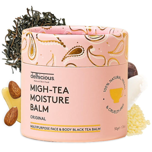Delhicious Migh-Tea Face and Body Balm for Very Dry Skin, 50g