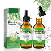 find back Rosemary Oil for Hair Growth,2 Pack Rosemary Essential Oil for Hair Loss Regrowth, Strengthens Hair, Nourishes Scalp, Light Weight, Non Greasy, Improves Scalp Circulation For Men And Women 2*2.02 Oz