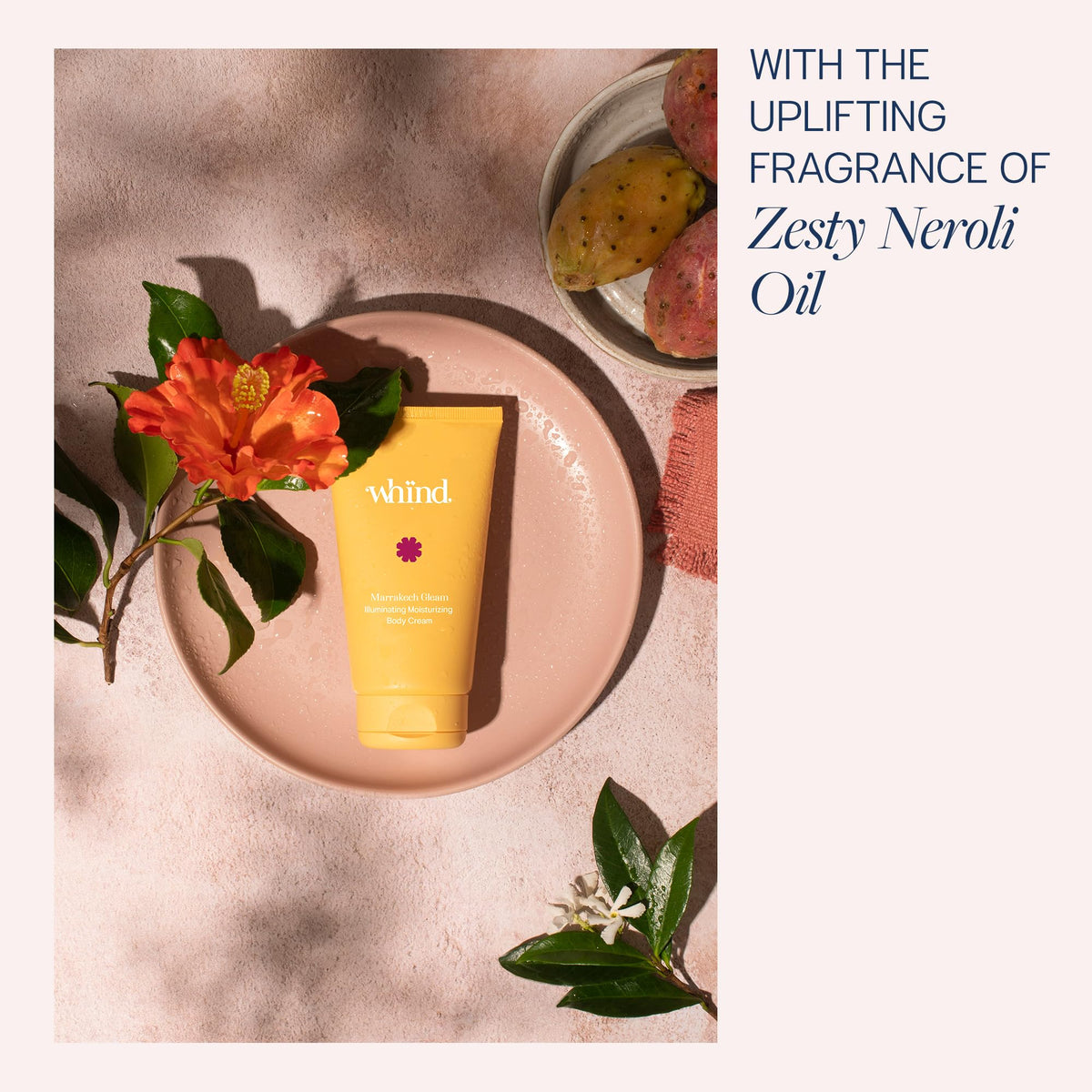 WHIND whind Marrakech Gleam Illuminating Body Cream – Jelly Body Butter Moisturizer that Instantly Hydrates and Nourishes with Vitamin C – 150ml