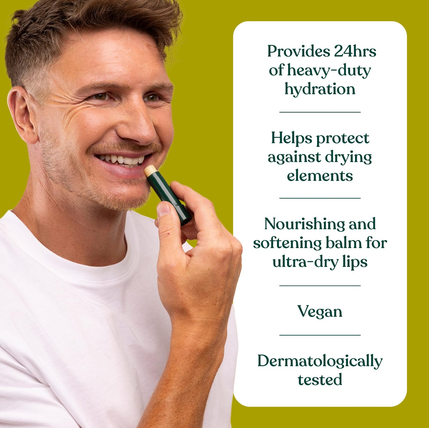 The Body Shop Hemp Lip Rescue Stick (1x 4.2g), Heavy-Duty Hydration for Dry Lips, Nourishing Lip Balm, Softening Stick for Ultra-Dry Lips, 24H Lip Moisturiser, 98% Natural-Origin Ingredients, Vegan