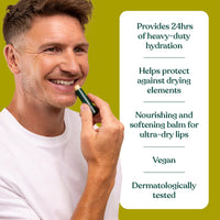 The Body Shop Hemp Lip Rescue Stick (1x 4.2g), Heavy-Duty Hydration for Dry Lips, Nourishing Lip Balm, Softening Stick for Ultra-Dry Lips, 24H Lip Moisturiser, 98% Natural-Origin Ingredients, Vegan