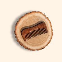 Resèt 100% Natural Handmade Sandalwood Comb | Soft Wide Tooth Wooden Comb for Wet and Dry Hair | Eco-Friendly Anti-Static Wooden Massage Comb | Wooden Hair Detangler for Men and Women