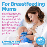 Tummy Buddies Probiotic Powder for Babies, Children and Mums - 7 Strain Pro Bio Culture Complex with Prebiotics (FOS) – Gut Friendly Bacteria for Infants and Kids 0-12 Years – 60g - 60 Days Supply