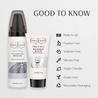 Percy & Reed The Full Effect Kit, Volumising Mousse 50ml, Wonder Balm Hair Primer 30ml, Travel Size Styling Gift Set, Hair Mousse and Cream, Fights Frizz, Boosts Shine, 72H Humidity Control