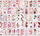 Hdwnand 50PCS Temporary Tattoo for Halloween Simulated Scar Tattoo Sticker