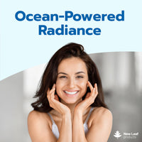 NEW LEAF PRODUCTS Pure Marine Collagen 100% Marine Collagen Type 1 Hydrolysed Collagen Peptides Enhanced with Hyaluronic Acid & Vitamin C -Essential Amino Acids - Collagen Supplements for Women and Men, 60 Capsules