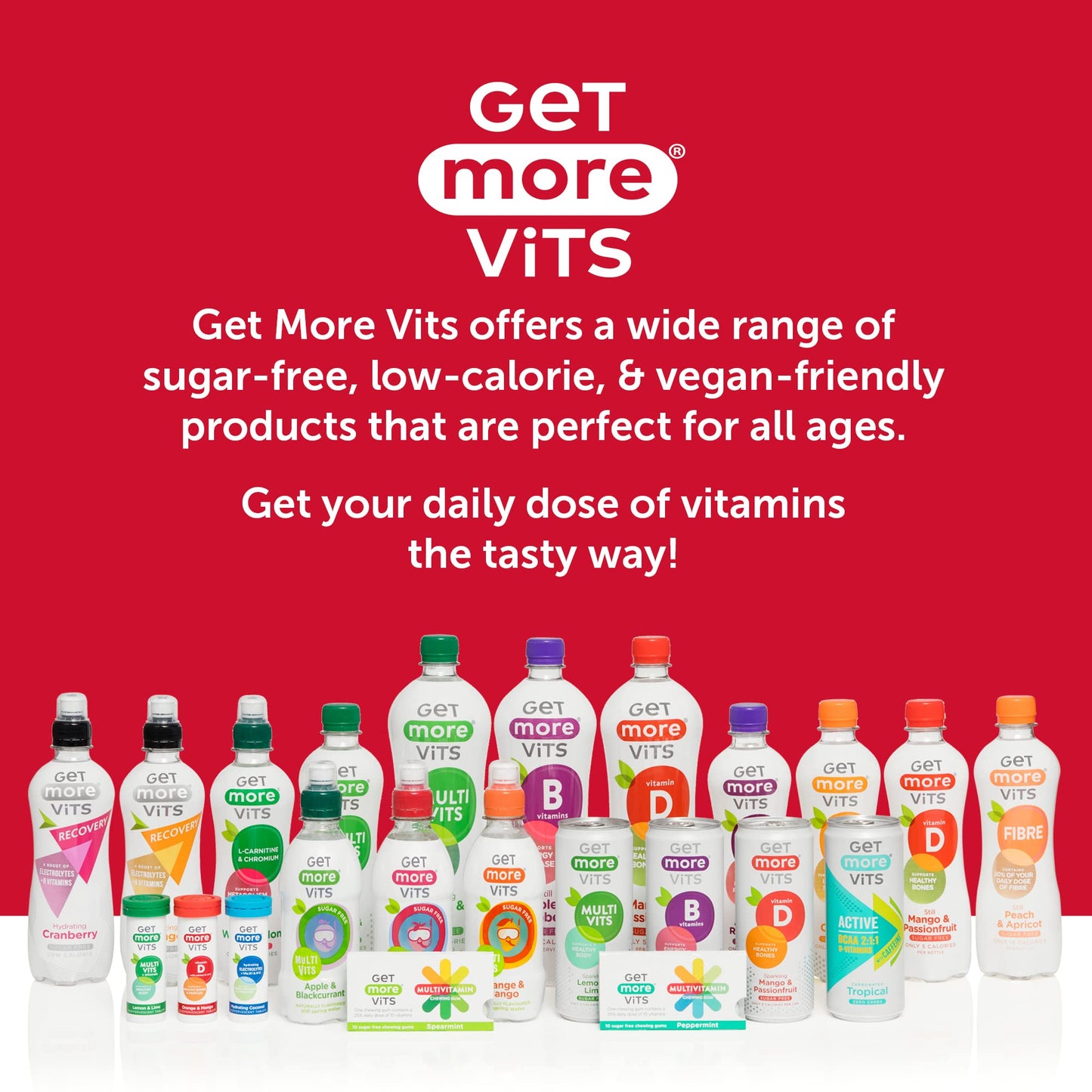 Get More Vits - Vitamin C 500mg Tablets (90 Tablets), Promotes Stronger Immune System, Strengthens Body's Natural Defences, Supports Faster Iron Absorption, Food Supplement, Vegetarian, Vegan