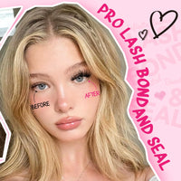 PRO Lash Bond and Seal Cluster Lash Glue & Seal Waterproof Bond and Seal Cluster Lash Glue for DIY Eyelash Extensions Waterproof Strong Hold for 48 Hours（5ml+5ml, Black Bond & Clear Seal)