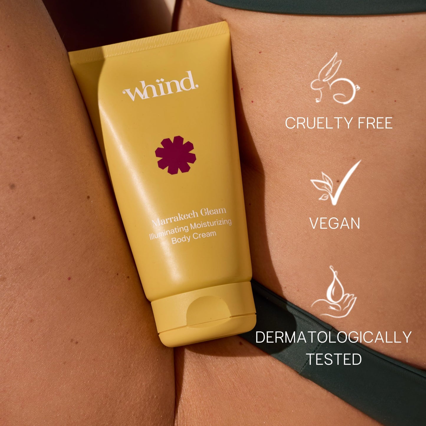 whind Marrakech Gleam Illuminating Body Cream – Jelly Body Butter Moisturiser that Instantly Hydrates and Nourishes with Vitamin C – 150 ml