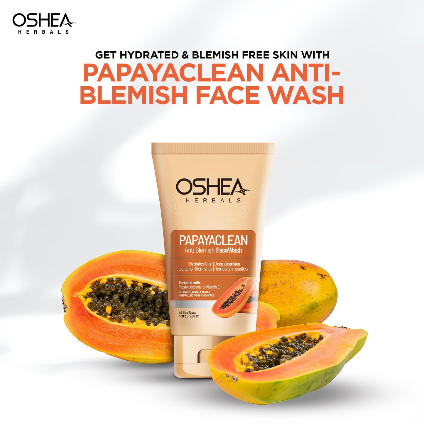 OSHEA Oshea Herbals Papayaclean Anti Blemishes Face Wash 80gm