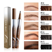 HQDA Magic Liquid Eyebrow Pen & Brow-Fection Angled Brush Eyebrow Pencil – Waterproof, Long-Lasting for Natural-Looking Full Brows (# 04)