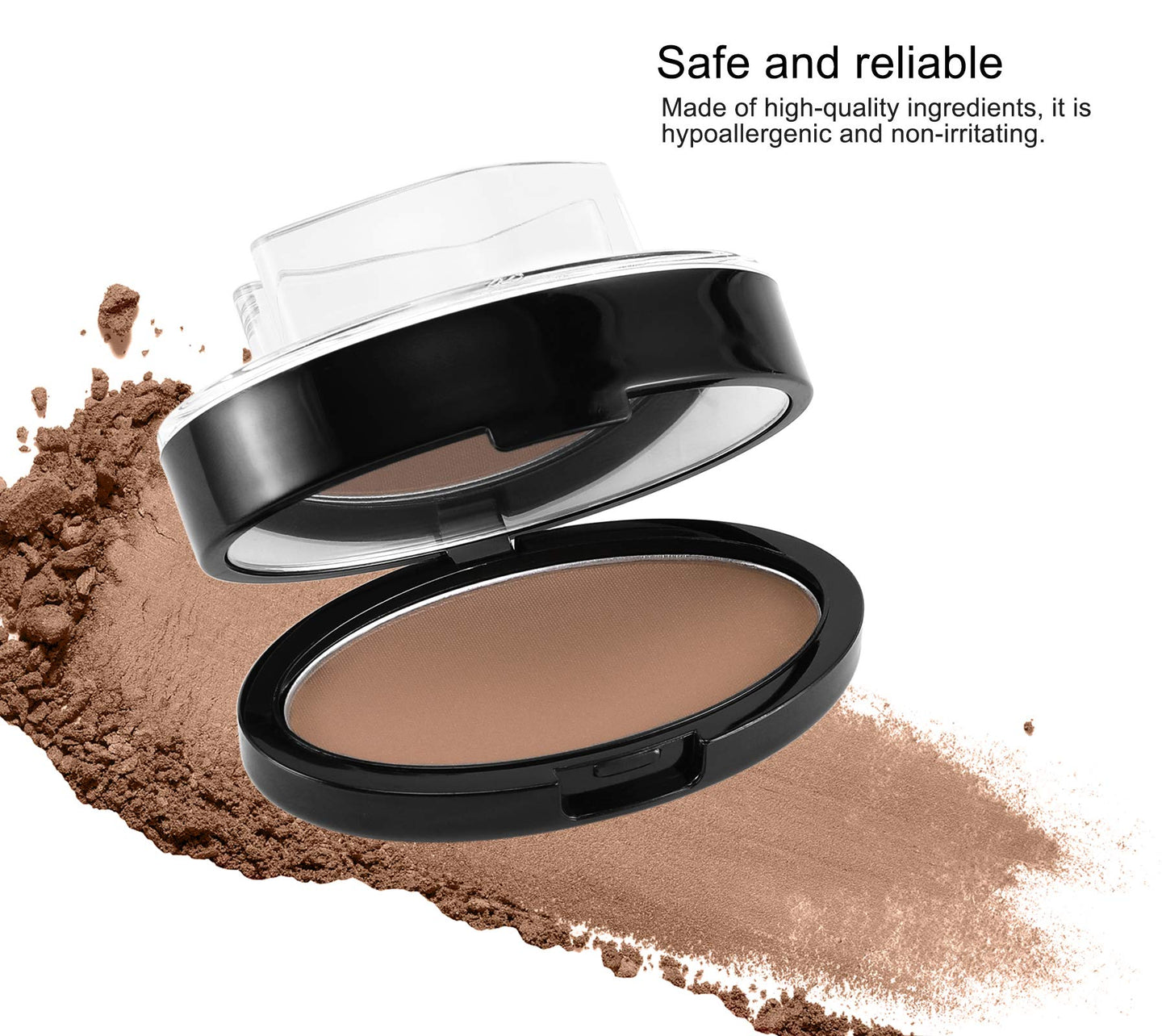 Boobeen Eyebrow Seal Stamp Powder - Waterproof 1 Second Make Up Nature Tinting Coloring Kit - Creates Natural Looking Brows for Makeup Beginners