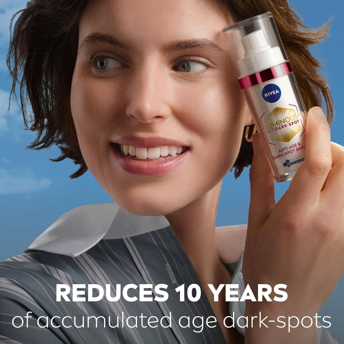 NIVEA Luminous 630 Anti Dark-Spot & Anti-Age Serum (30ml), Anti-Wrinkle Face Serum Reduces Age Spots and Dark-Spots, Firming and Hydrating Serum to Reduce Wrinkles and Fine Lines
