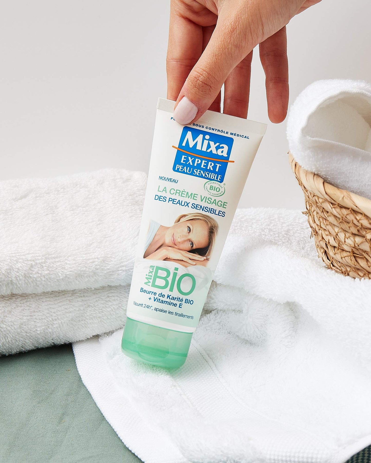 Mixa Bio Face Cream for Sensitive Skin 100ml (Pack of 2)