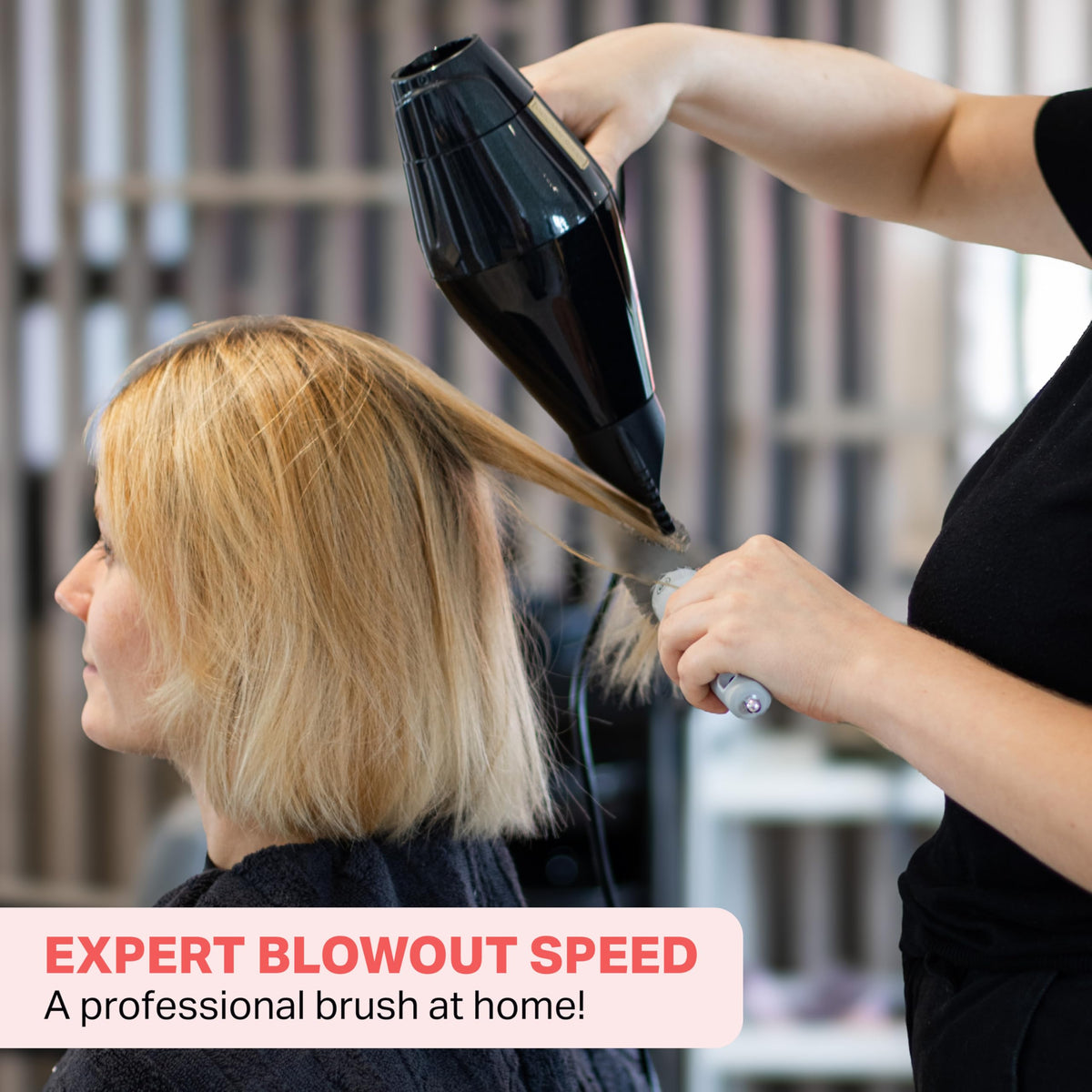Olivia Garden Expert Blowout Speed – White & Grey - 25 - Ceramic Coated Round Brush with Extra Long Barrel for 25% Faster Blowouts