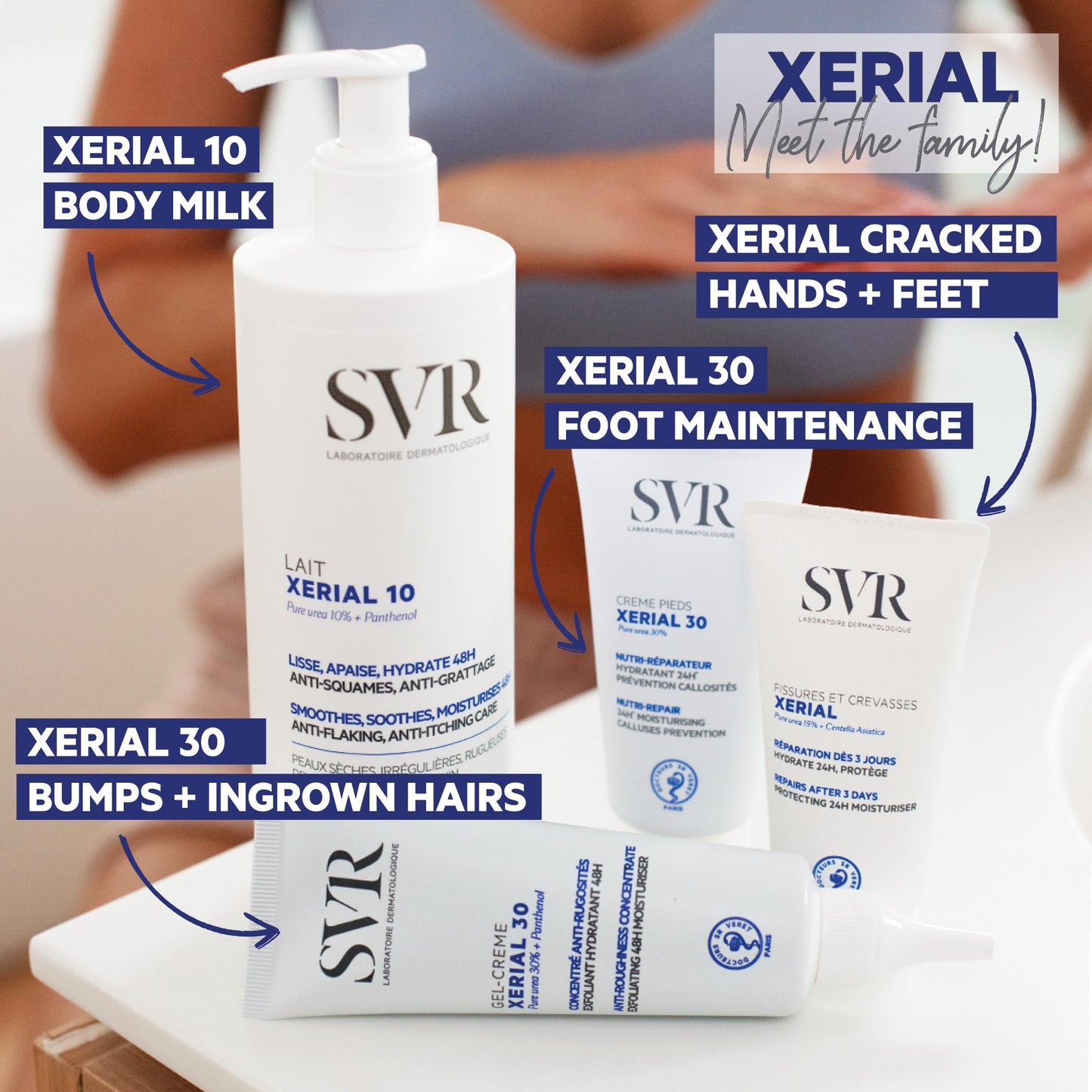 SVR XERIAL 50 Extreme - Urea Foot Cream for Cracked Heels and Severely Dry Skin Prone to Corns and Calluses, Eliminates Dead Cells + Roughness, 24hr Hydration, 50ml
