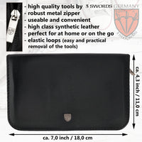 3 Swords Germany - brand quality 10 piece manicure pedicure grooming kit set for professional finger & toe nail care scissors clipper fashion leather case in gift box, Made by 3 Swords (000415)