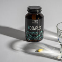 Tom Oliver Nutrition Vitamin B Complex | B Vitamins for Energy, Nervous & Hormone Support | Vitamins B1, B2, B3, B5, B6, B12, C & Biotin | Suitable for Vegetarians and Vegans, 60 count