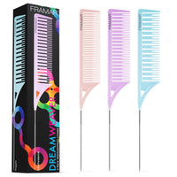 FRAMAR Dreamweaver Highlighting Comb Set, Rat Tail Hair Combs With Metal